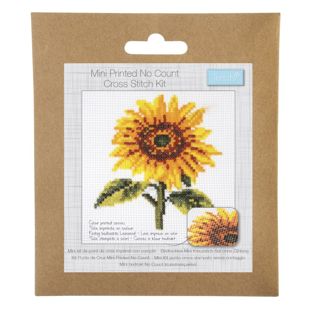 Trimits Large Counted Cross Stitch Kit: Sunflowers Trimits Large Counted Cross Stitch Kit: Sunflowers