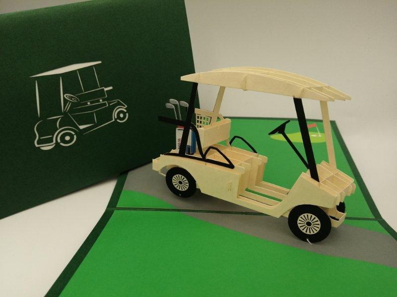 Paperbear Golf Cart - Winnie's Craft Cafe