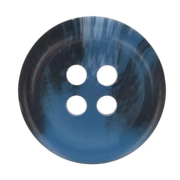 Buttons 15mm Marbled Blue