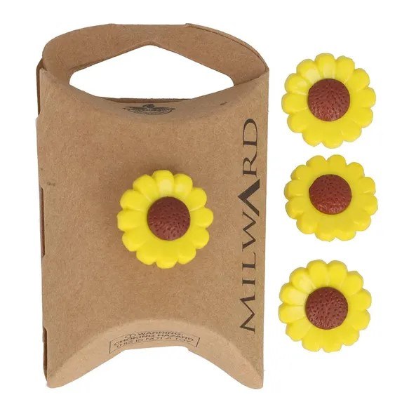 Buttons 18mm 4-pack Sunflower