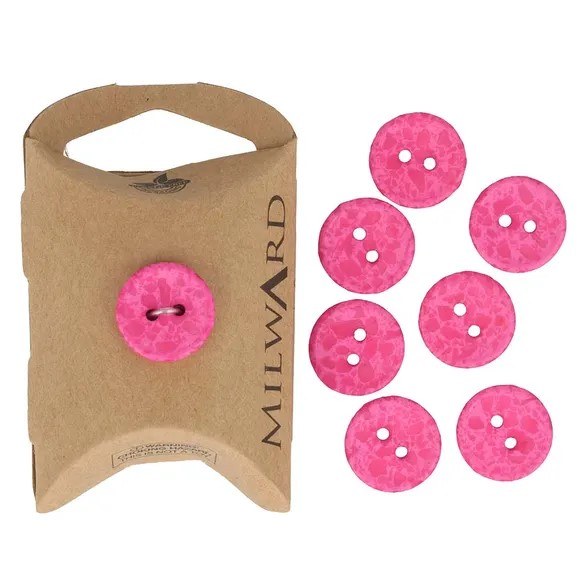 Buttons 15mm 8-pack Pink