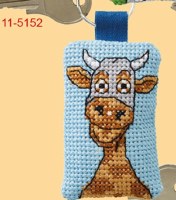 Keyring Cross Stitch Cow