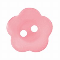 Button Flower 15mm Light Pink