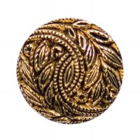 Button 15mm Shank Gold