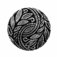 Button 15mm Shank Silver