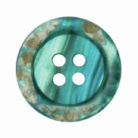 Button Round 18mm Blue Turquoi