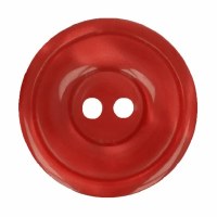 Button Round 22.5mm Red
