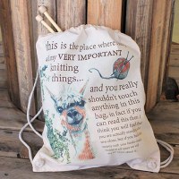 Alpacaly Drawstring Bag Alpaca