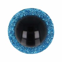 Safety Eyes Glitter 8mm Blu x6