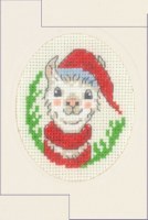 Permin Card kit Santa-lpaca