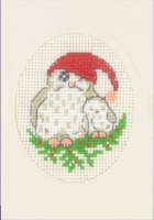 Permin Card kit Sleepy Owls