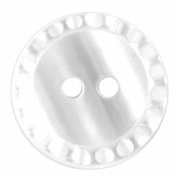 Button Round 18mm White