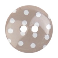 Button Dotty 18mm Grey