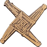 Lapel pin - St Brigid's Cross