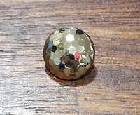 Button Faceted Gold