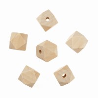 Wooden Beads Geo Cut 20mm