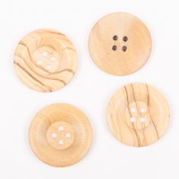 Drops Button 812 28mm wood rou