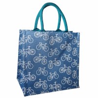 Jute Shopping Bag Bicycles