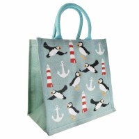 Jute Shopping Bag L/House Puff