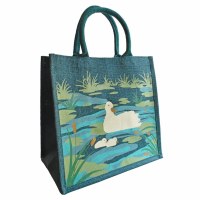 Jute Shopping Bag Ducks