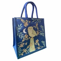 Jute Shopping Bag Owl