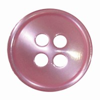 Button 4 Hole 13mm Light Pink