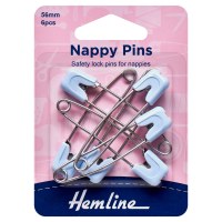 Hemline Nappy Pins Blue