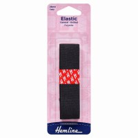 Elastic - 25mm x 1metre Black