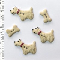 Incomp Buttons L058 Dogs n Bon
