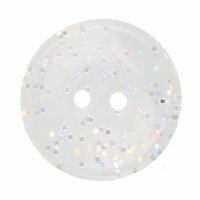 Buttons 15mm Glitter Silver