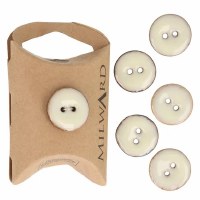 Buttons 18mm 6-pack White