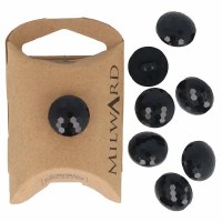 Buttons 15mm 10-pack Diam Blac