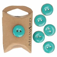 Buttons 18mm 6-pack Turquoise