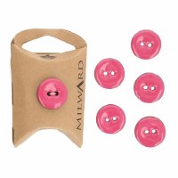 Buttons 18mm 6-pack Pink