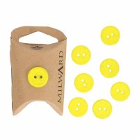 Button 15mm Recycled Yellow
