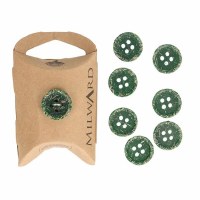Button 15mm Coconut Green