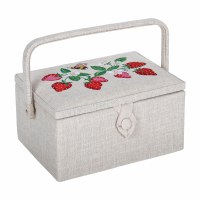 Sewing Basket Emb Strawberry G