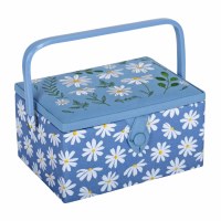 Sewing Basket Emb Denim Daisie