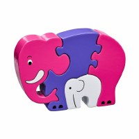 LK Jigsaw Pink Elephant & Bab