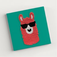 Redback Sequin Notebook Llama