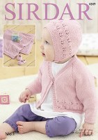 Sirdar 4849 Cardi,bonnet,shoes