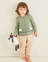 Sirdar 5373 Cardi & sheep toy