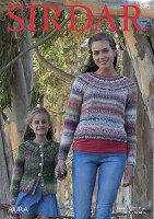 Sirdar 8005 Sweater/Cardi Aura