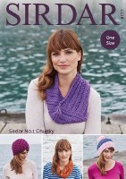 Sirdar 8177 Hats in chunky