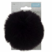 Pom Pom Faux Fur 11cm Purple