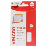 Hook & Loop Coins Stick-On16mm