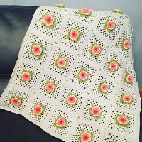 Wild Roses Kit Crochet Blanket