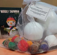 Wobbly Snowman Crochet Kit