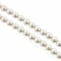 6mm Glass Pearls Cream AB02