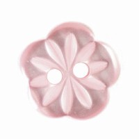 Button Flower 13mm Pink